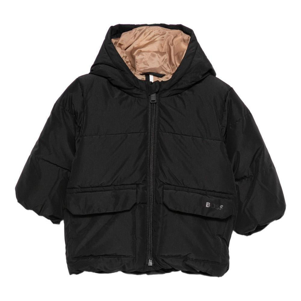 Giubbino per neonato Boss Kids nero con design trapuntato - Rubino Kids