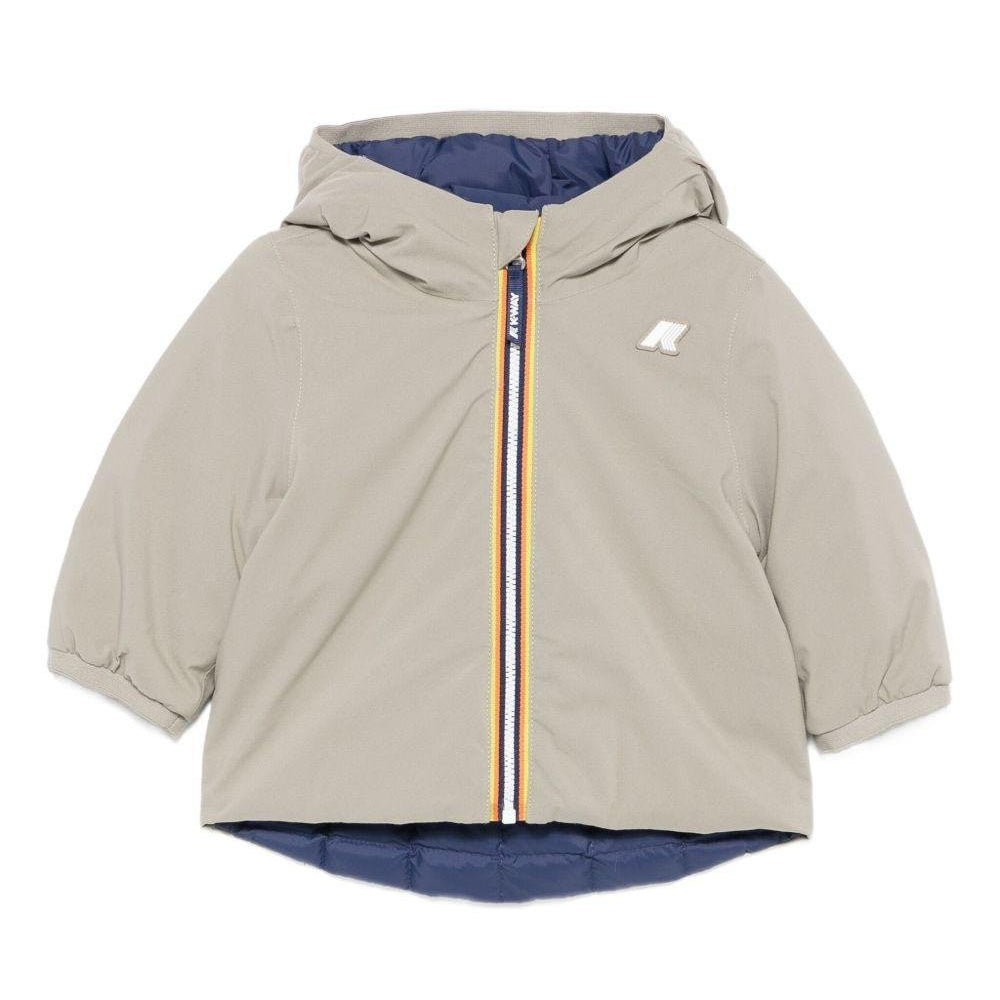 Giubbino per neonato K - Way Kids grigio con design reversibile - Rubino Kids