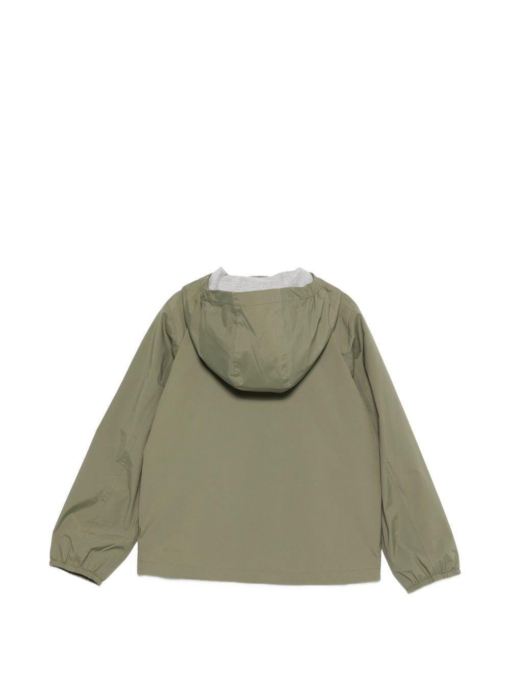 Giubbino P.Jack per bambino K - WAY Kids verde con tessuto fodera jersey - Rubino Kids