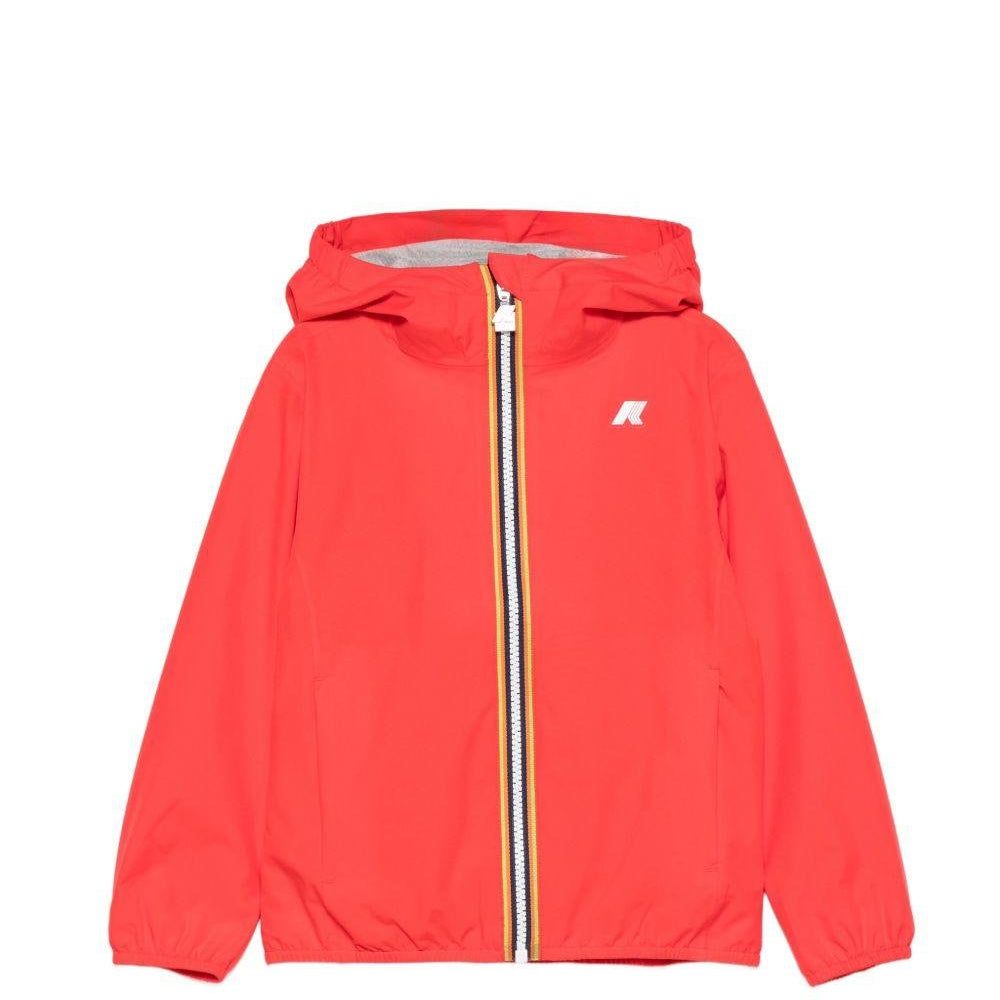 Giubbino P.Lily per bambina K - Way Kids rosso con logo applicato colorato - Rubino Kids