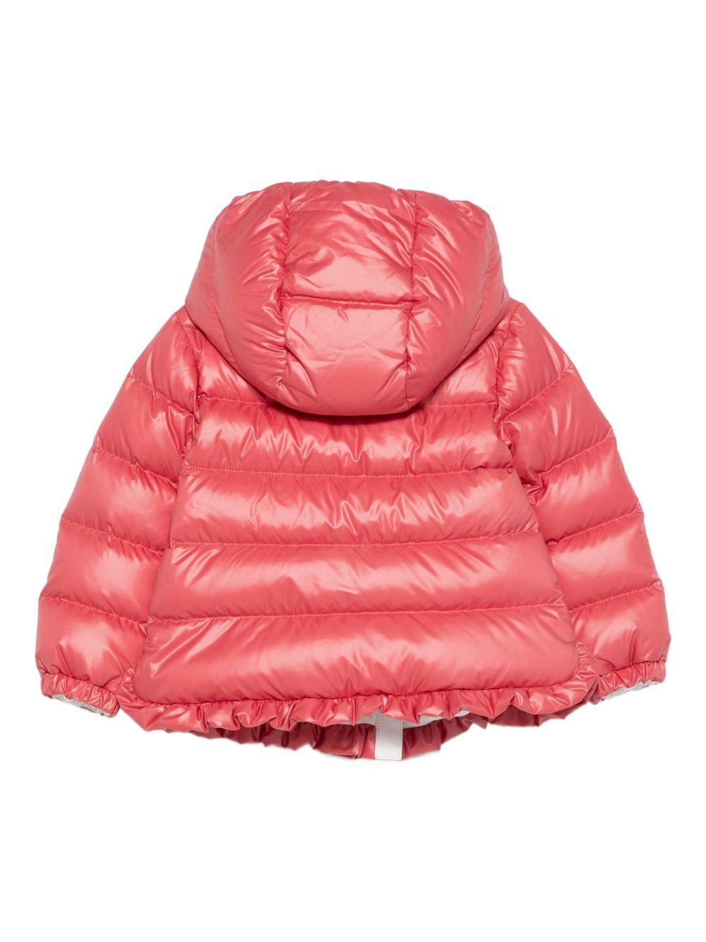 Giubbino Tazui per neonata Moncler Enfant rosso con design trapuntato - Rubino Kids