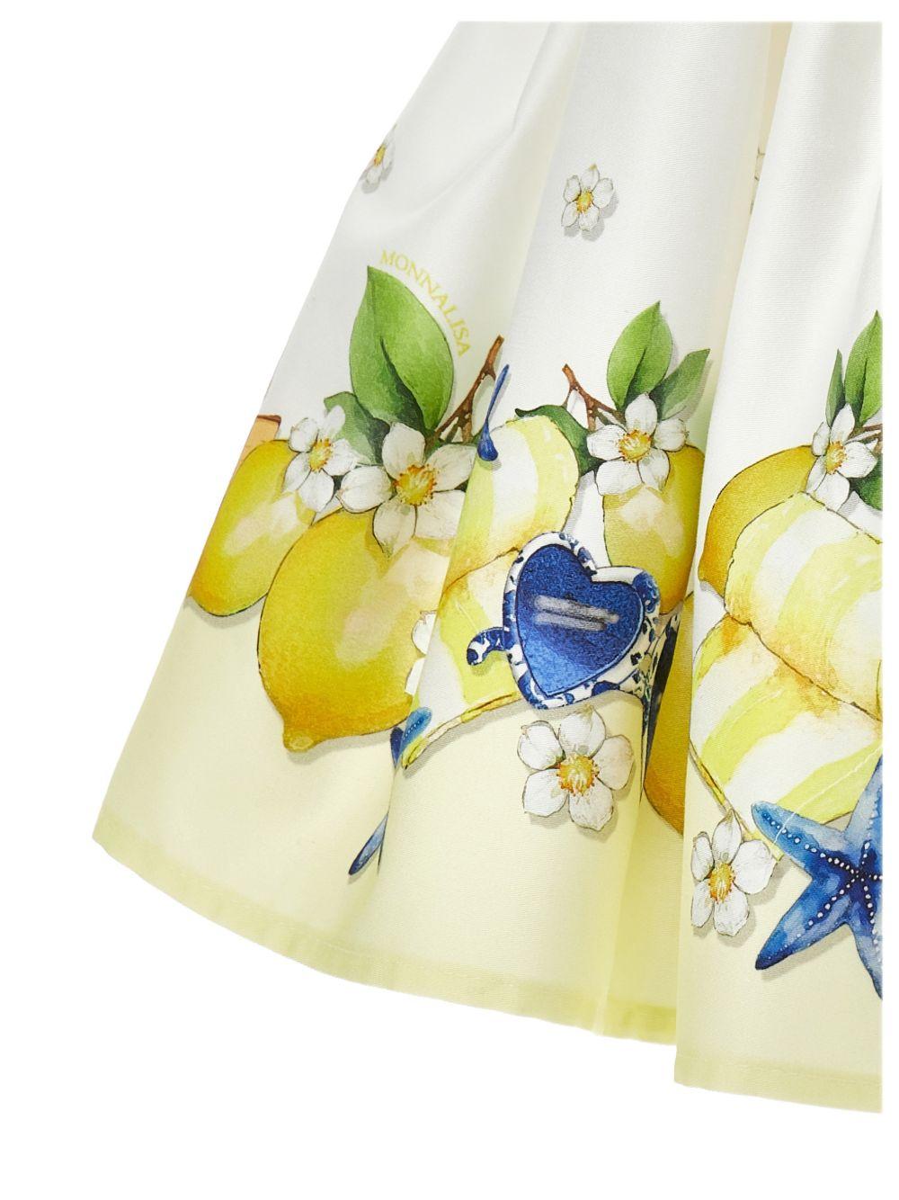 Gonna Holiday Mood per bambina Monnalisa multicolore con stampa grafica all - over - Rubino Kids