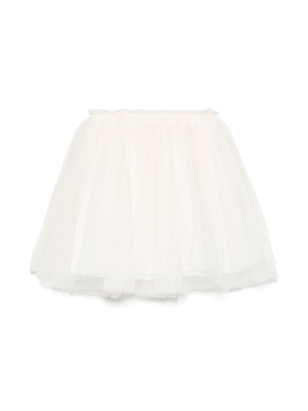 Gonna per bambina Donsje stile tutù Pien beige con dettagli in tulle - Rubino Kids