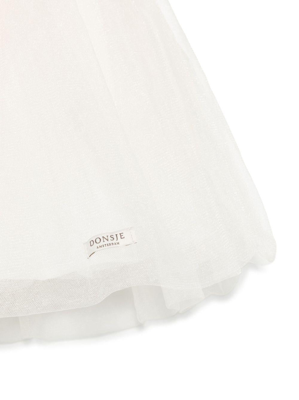 Gonna per bambina Donsje stile tutù Pien beige con dettagli in tulle - Rubino Kids