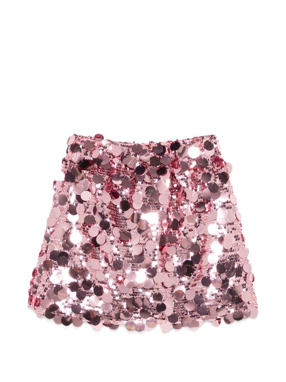 Gonna per bambina Douuod Kids rosa con decorazione con paillettes - Rubino Kids