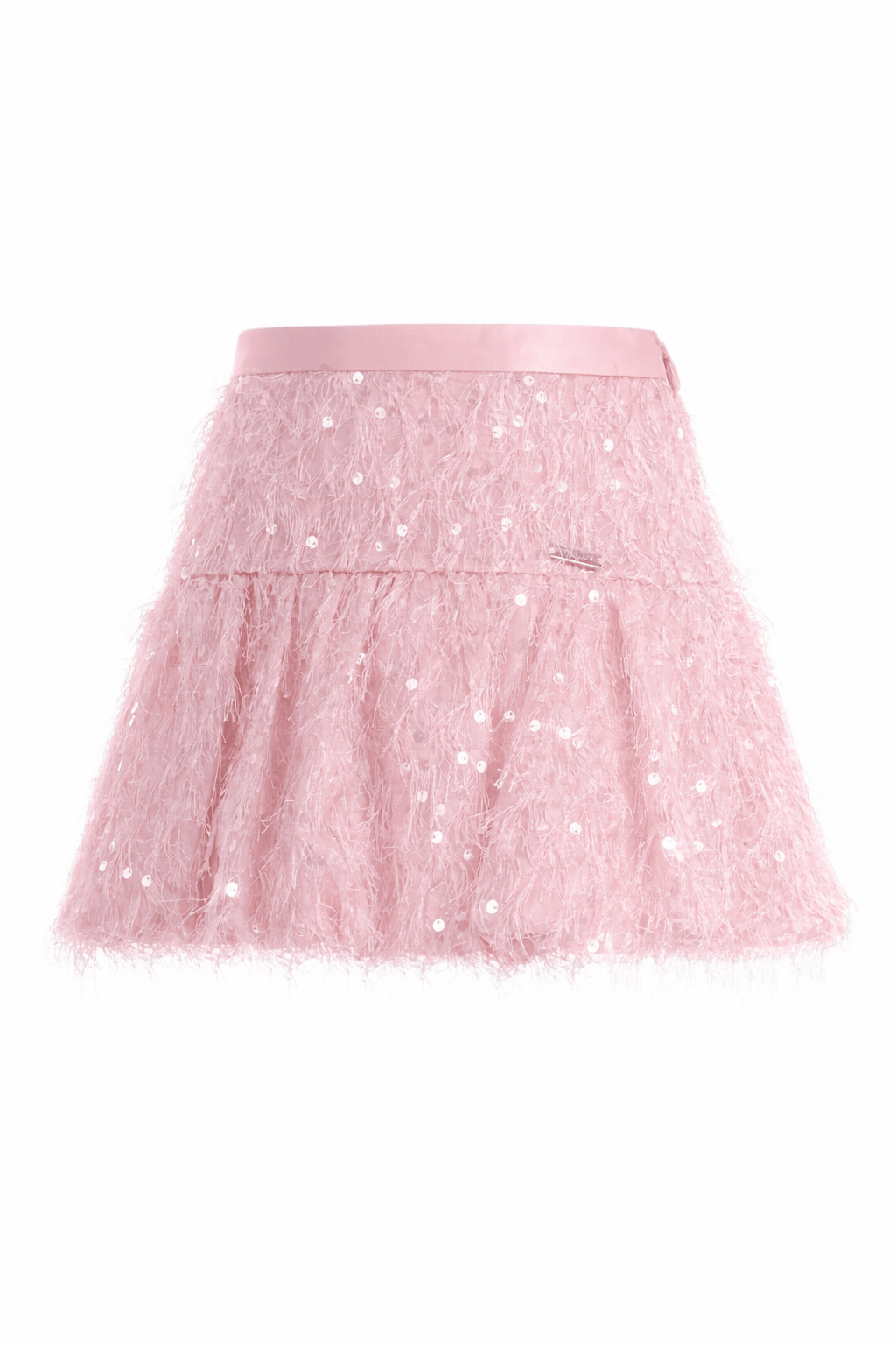 Gonna per bambina Monnalisa rosa con paillettes - Rubino Kids
