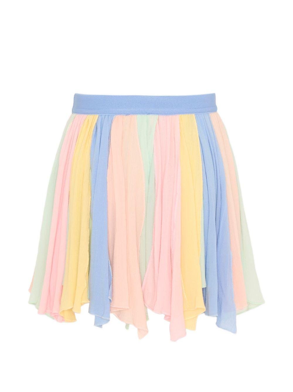 Gonna per bambina Stella McCartney Kids multicolore con elastico in vita - Rubino Kids