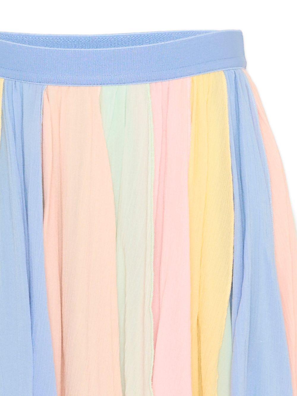 Gonna per bambina Stella McCartney Kids multicolore con elastico in vita - Rubino Kids