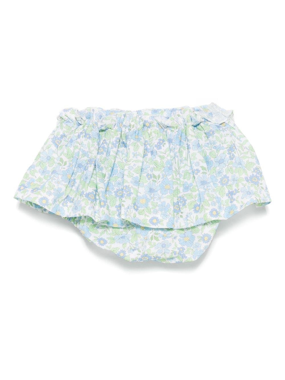 Gonna per neonata Mariella Ferrari azzurro a fiori - Rubino Kids