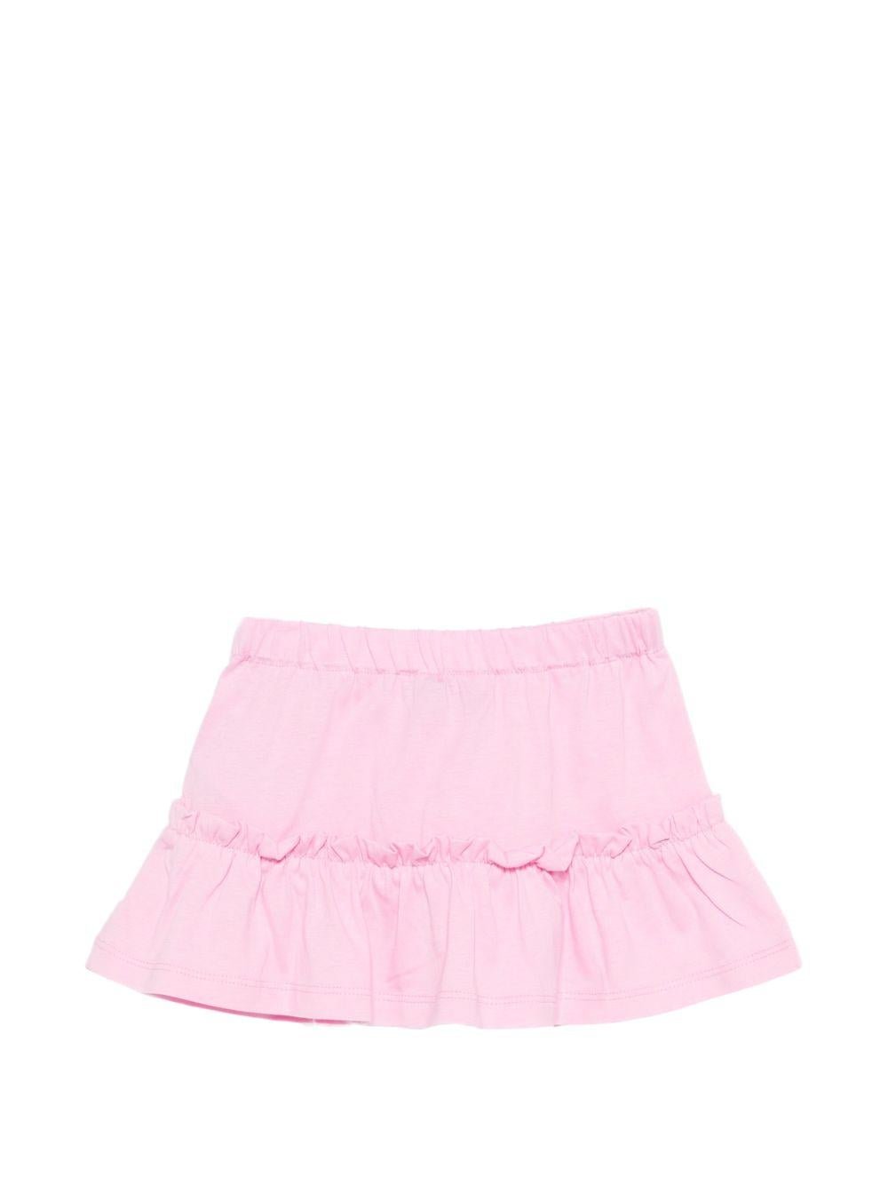 Gonna per neonata Moschino Kids rosa con stampa ciliegie - Rubino Kids