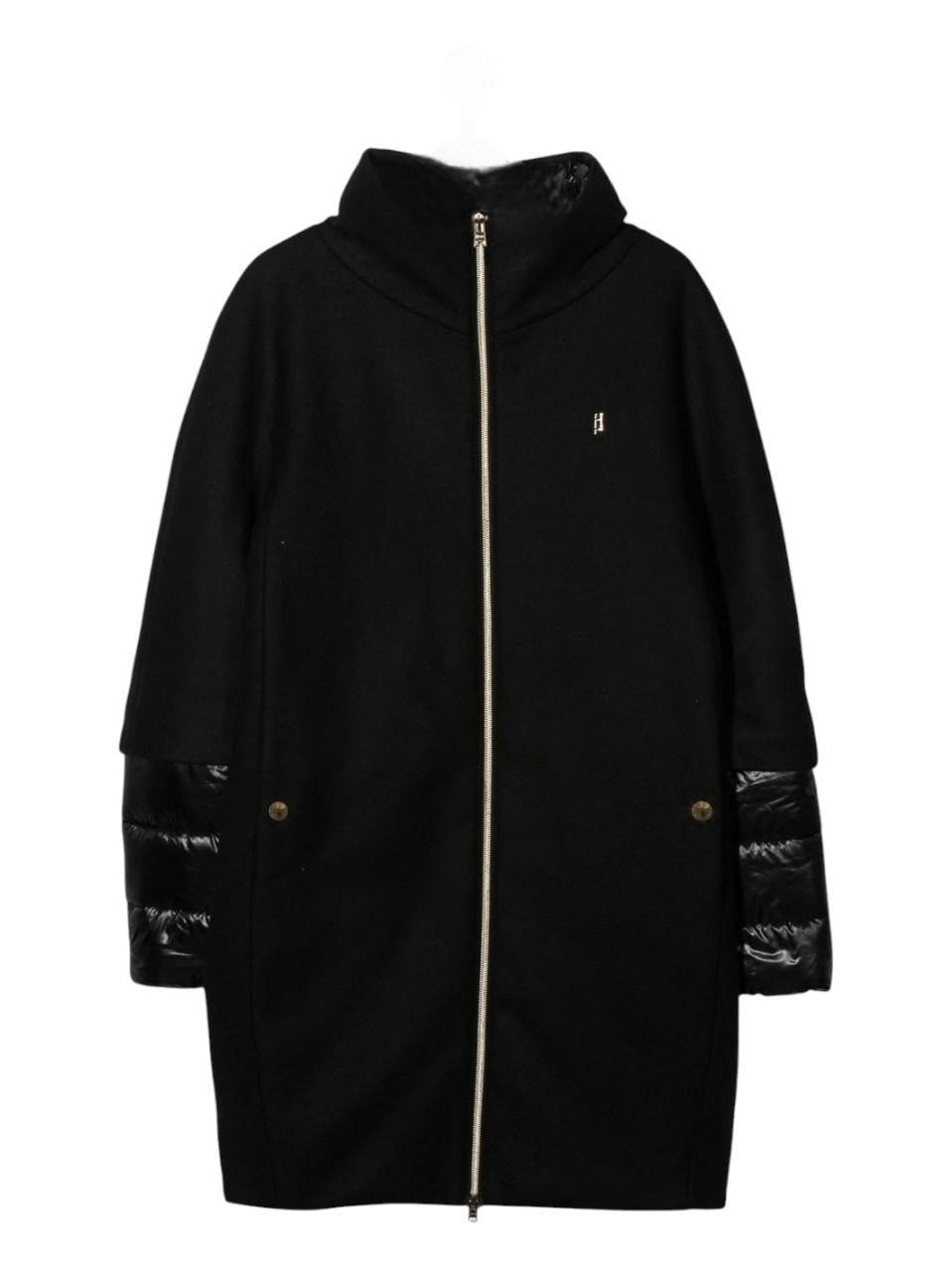 Cappotto per bambina Herno Kids nero con design imbottito CA000014G33344 9300 HERNO KIDS