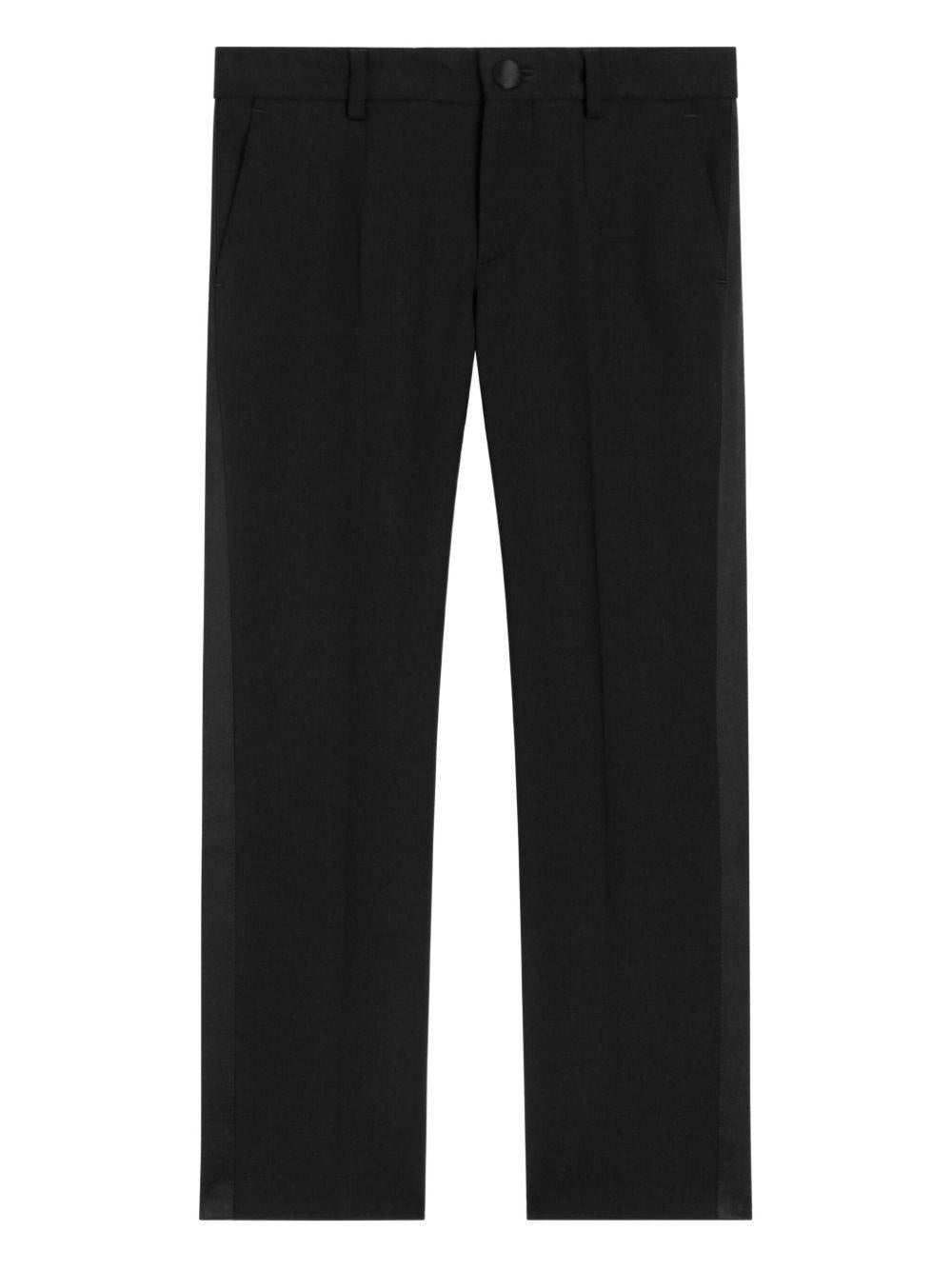 Pantaloni per bambino Dolce & Gabbana Kids neri con tasche posteriori L45P14 G7PQI N0000 DOLCE & GABBANA KIDS