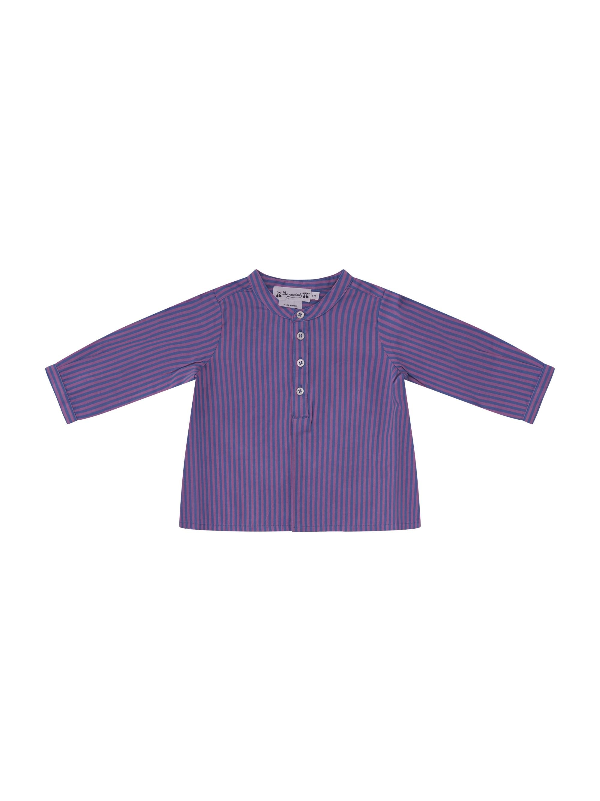 Camicia per neonato Bonpoiont multicolor con motivo a righe C06YSHW00001 258 BONPOINT KIDS