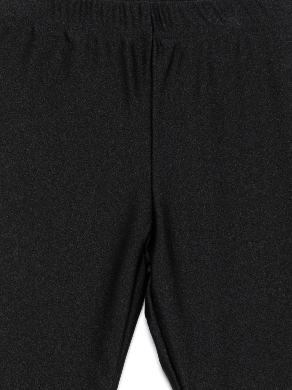 Leggings per bambina Douuod Kids nero con dettaglio logo DY6A20 J0331 930 DOUUOD KIDS