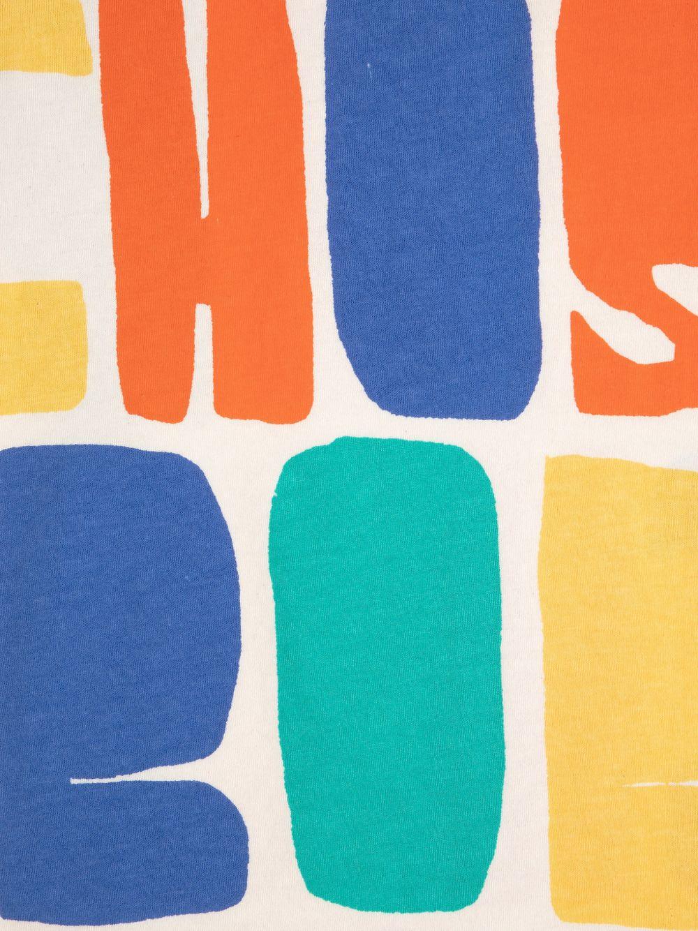 T-shirt per bambino Bobo Choses multicolore con stampa logo all-over B126AC137 199 BOBO CHOSES KIDS