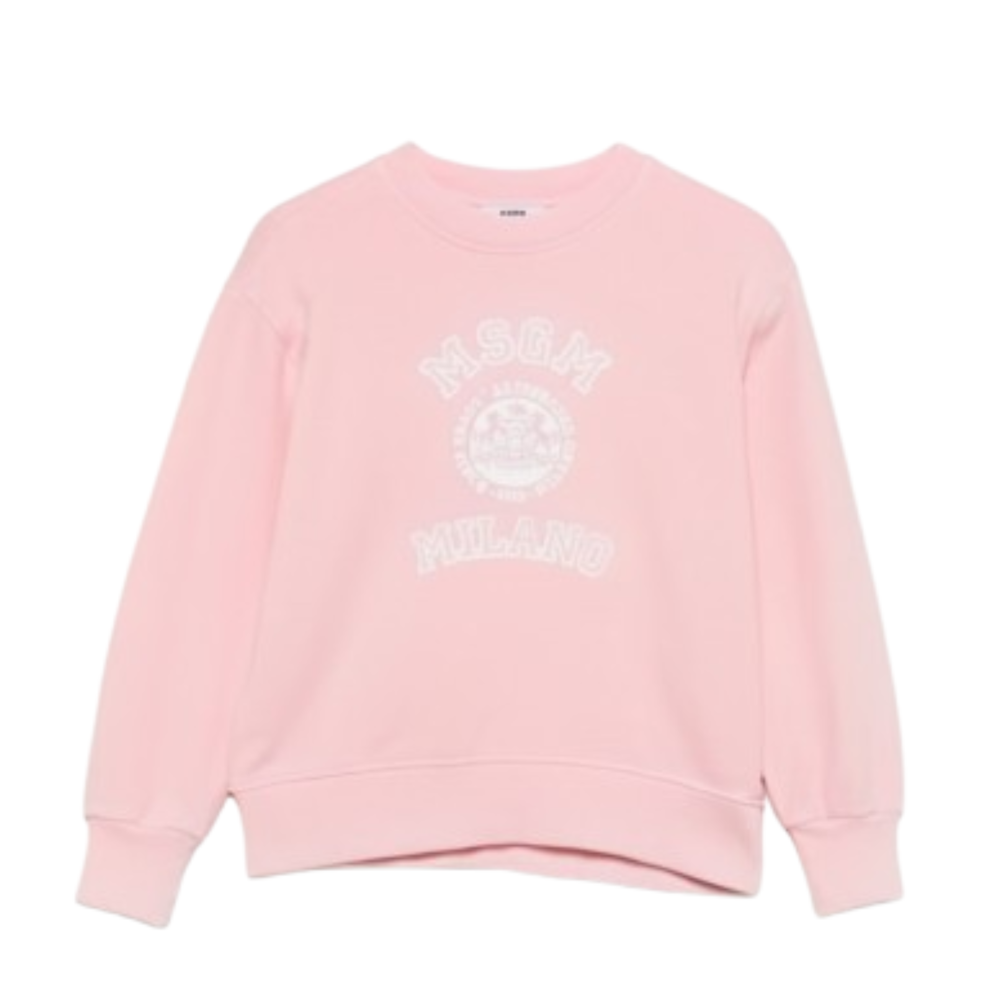 Felpa per bambina MSGM Kids rosa con stampa sul davanti S6MSJUSW053 MS076 MSGM KIDS