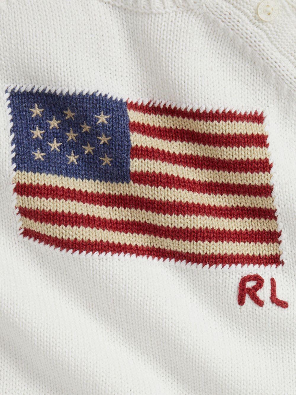 Tutina per neonato Polo Ralph Lauren Kids bianca con motivo a intarsio 320973131 002 Ralph Lauren kids