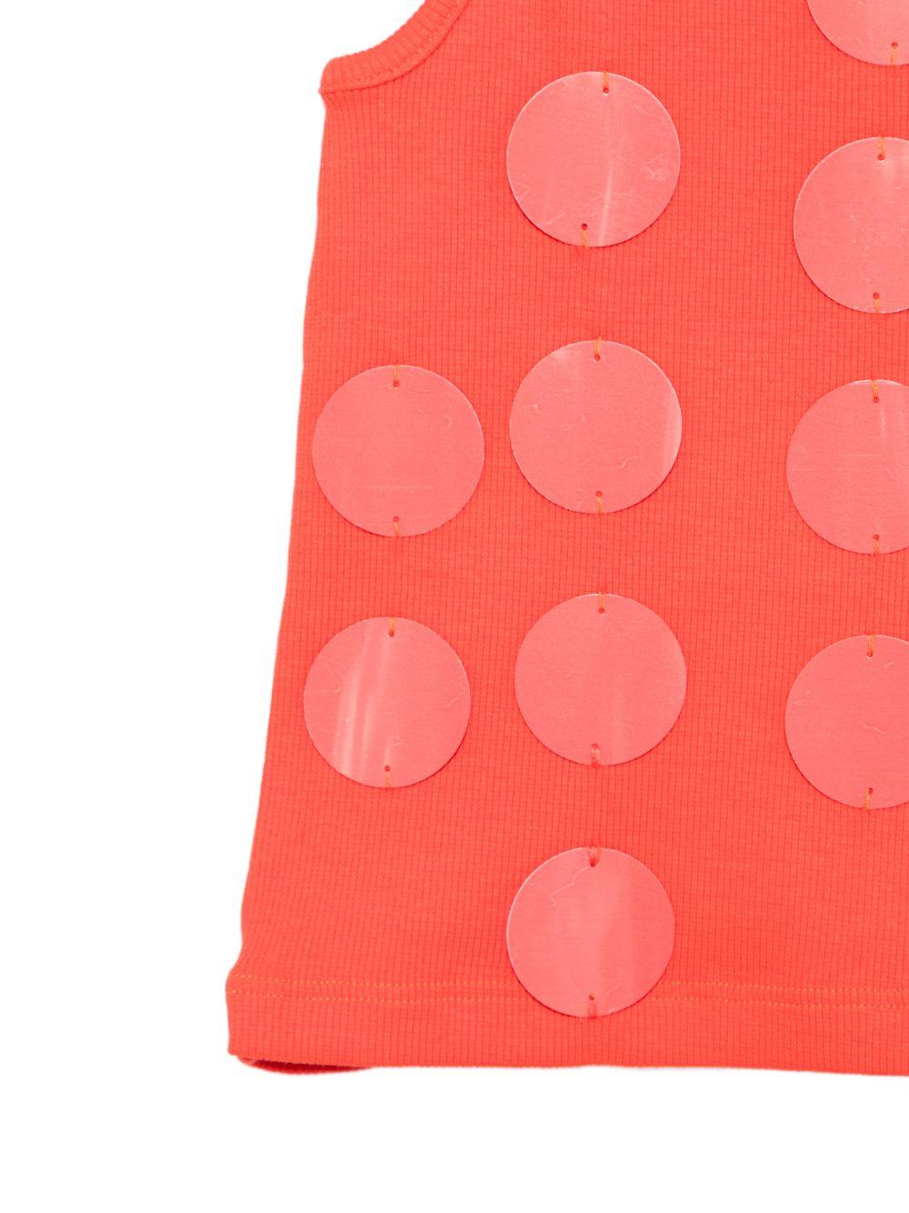 Canotta per bambina MSGM Kids arancione con applicazioni S6MSJGTA100 MS074 MSGM KIDS
