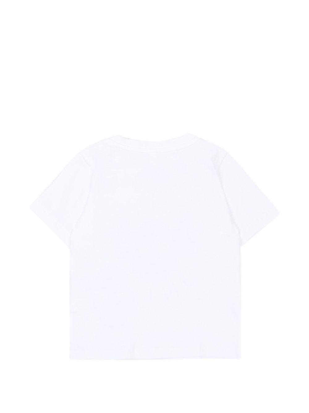 T-shirt per neonato Stella McCartney Kids bianca con stampa grafica robot sul davanti TZ8301 Z3931 100 STELLA McCARTNEY KIDS
