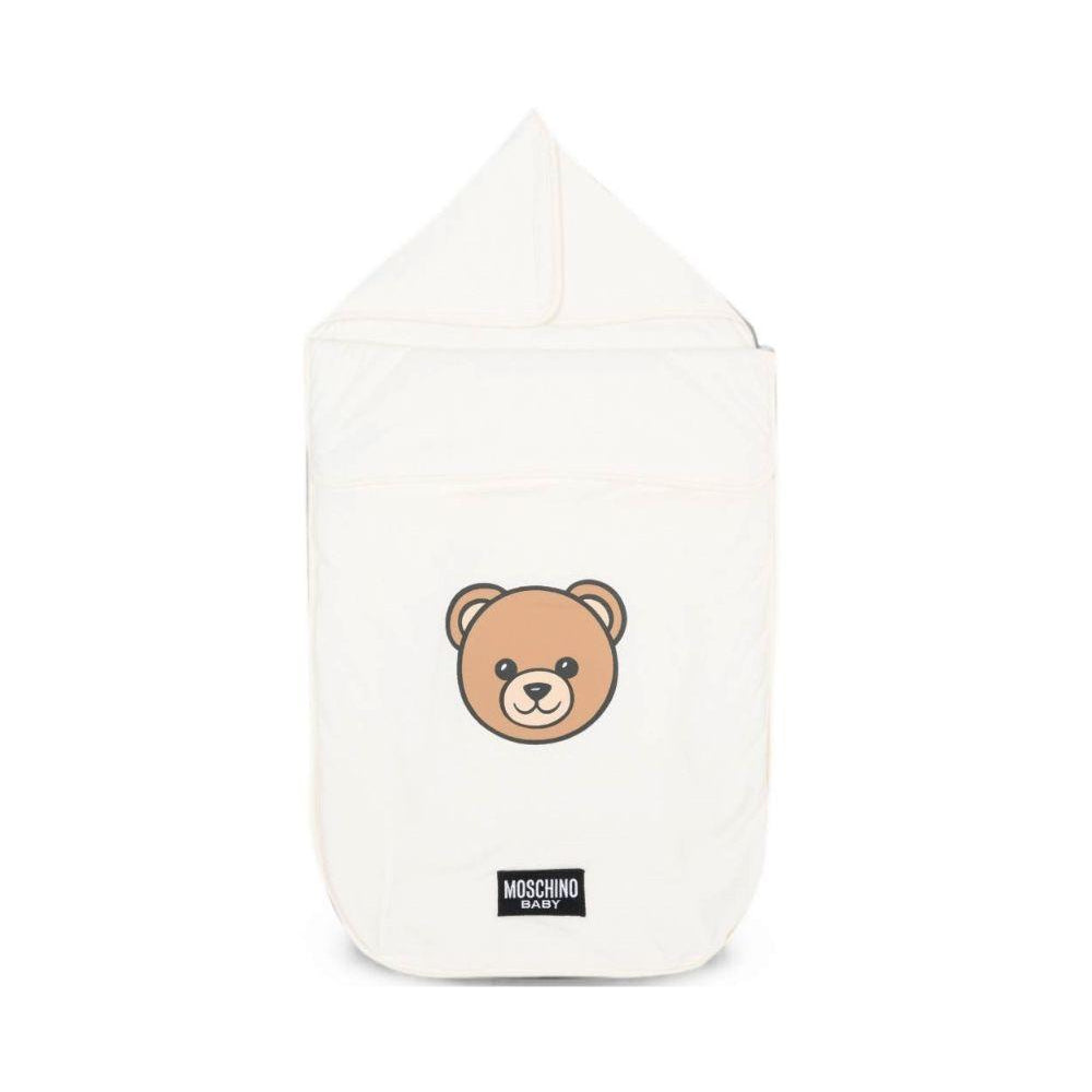 Sacco nanna per neonati Moschino Kids bianco con motivo Teddy Bear MUE00WLCA40 10063 MOSCHINO KIDS