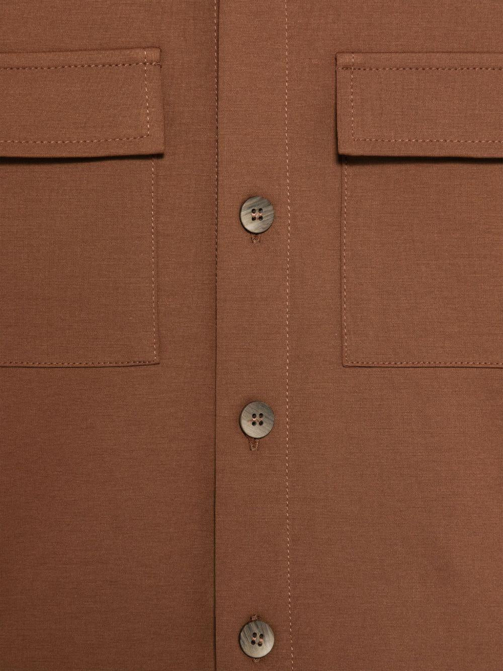 Camicia per bambino Paolo Pecora Kids marrone a maniche lunghe PP3930 TABACCO PAOLO PECORA KIDS