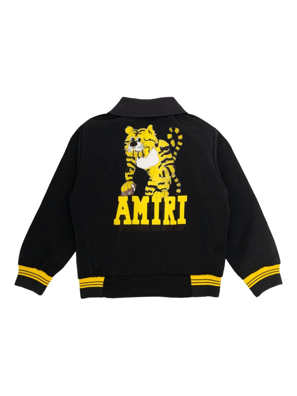 Giacca per bambino Amiri Kids blu con ricamo Tiger AKOUBN1001 508 AMIRI