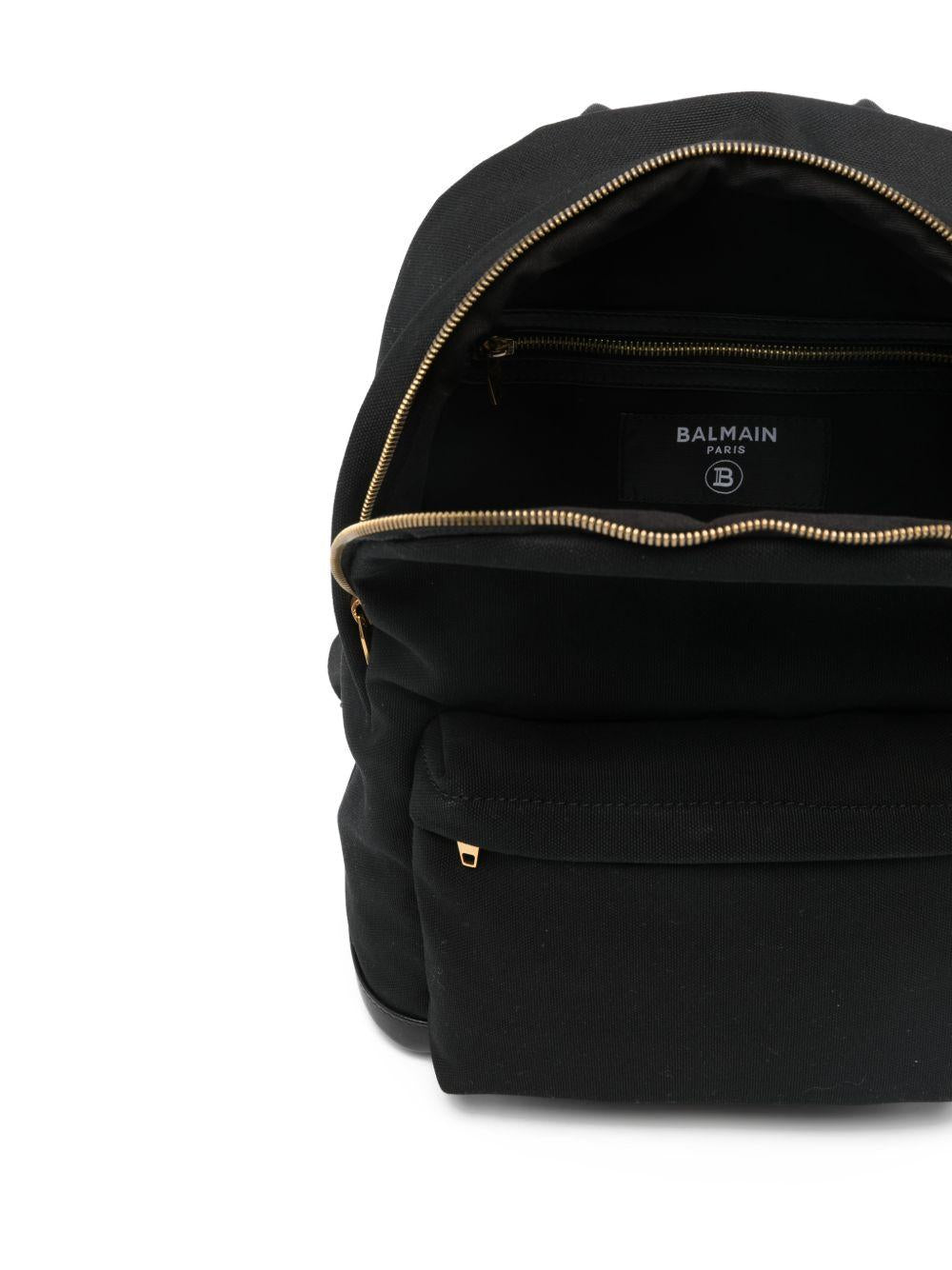 Zaino per bambino Balmain Kids nero con logo sul davanti BY0Q88 Z0042 930BC BALMAIN KIDS