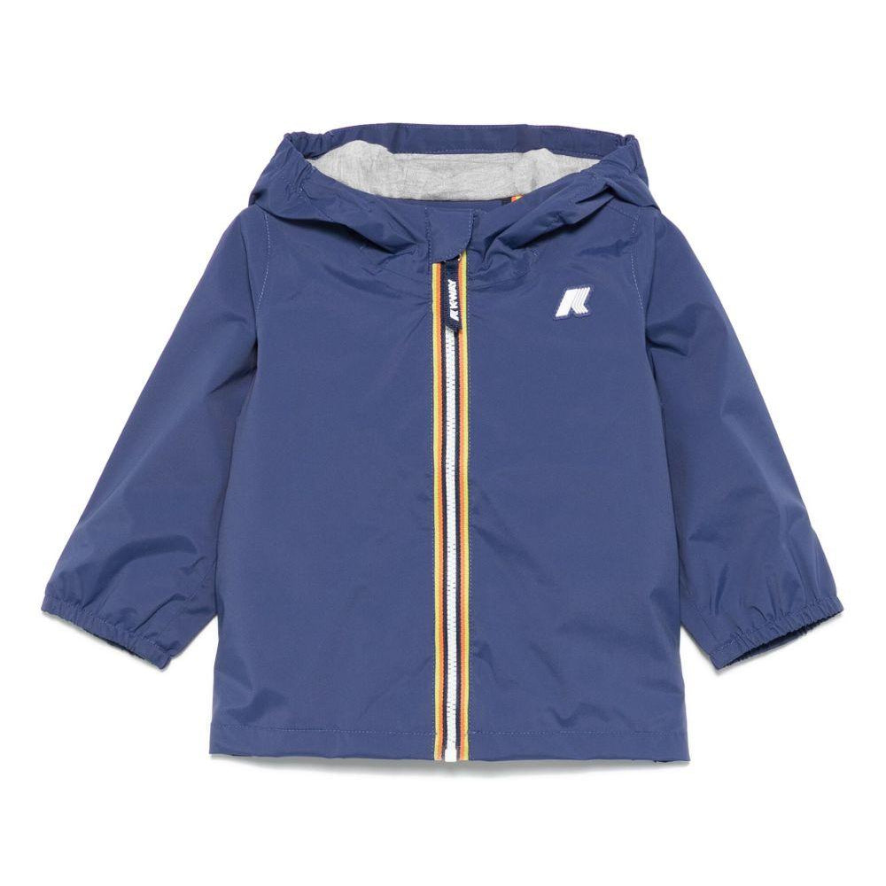 Giacca per neonati K Way Kids blu con cappuccio K4136IW B67 K-WAY KIDS