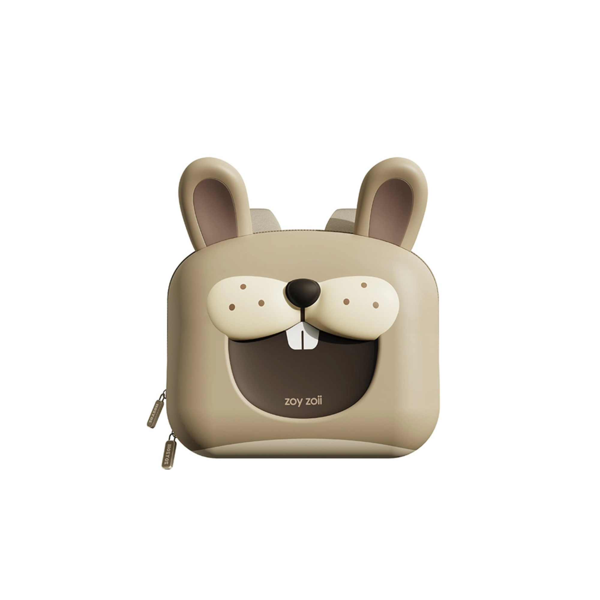 Zaino per bambini Zoy Zoii beige a forma di lepre B8 BAG ANIMAL HARE ZOY ZOII KIDS