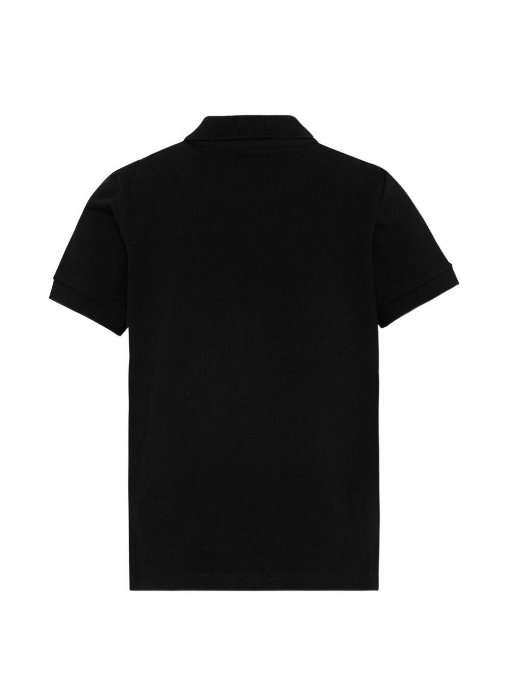T-shirt per bambino Hugo Kids nera con colletto stile polo G01186 09B Hugo KIDS