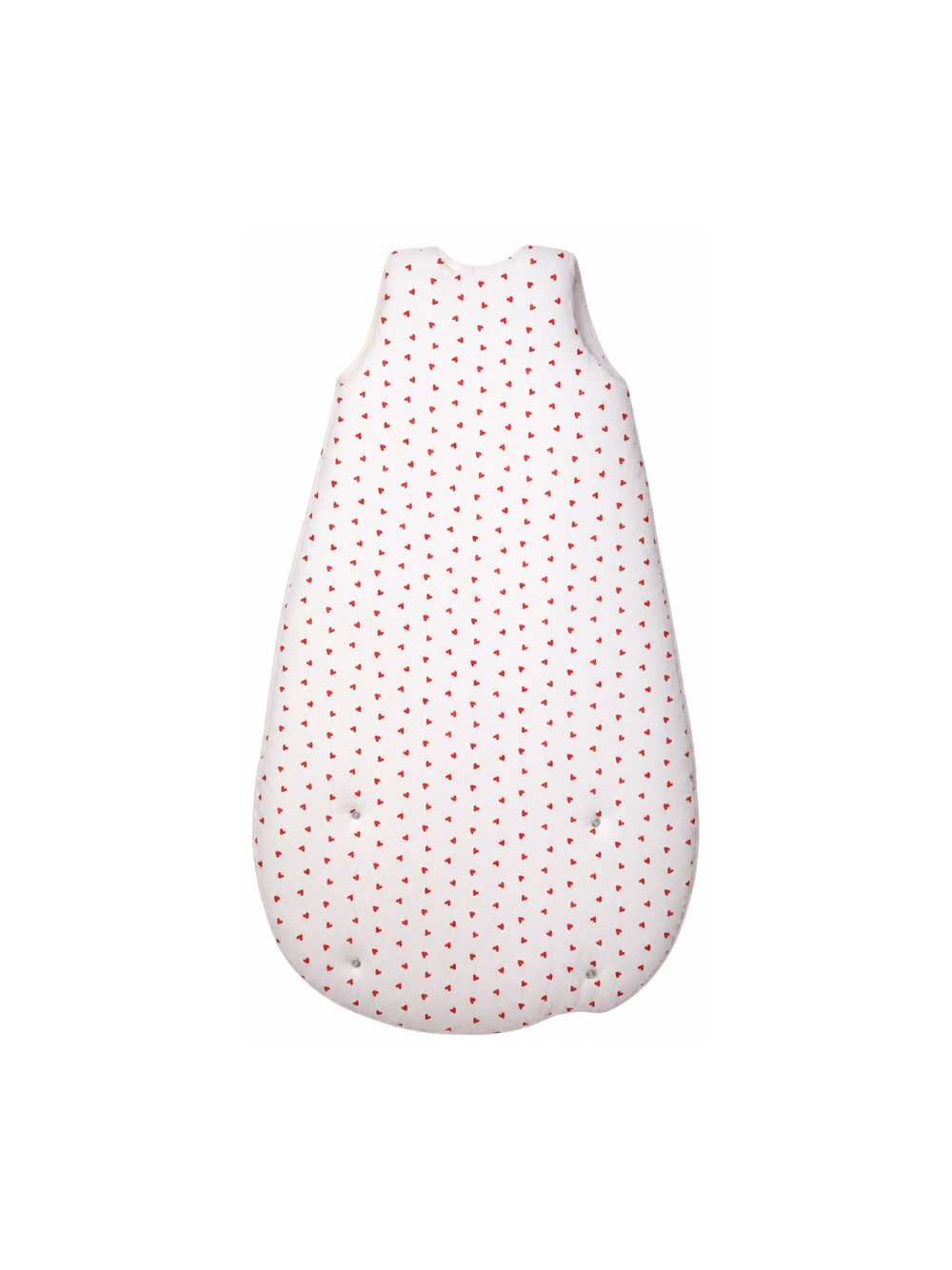 Sacco nanna per neonati Petit Bateau bianco con stampa cuoricini all-over A0E14 01 PETIT BATEAU KIDS