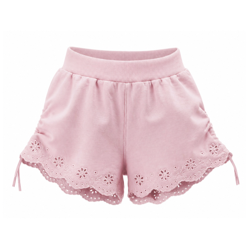 Shorts per bambina Monnalisa Kids rosa con coulisse 17G401 7014 0090 MONNALISA KIDS