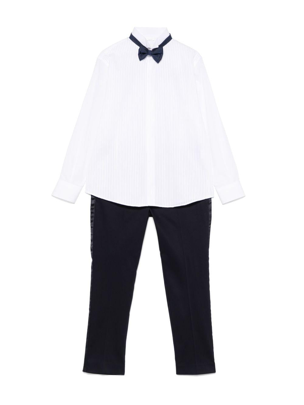 Completo tre pezzi comfort per bambino Colorichiari blu con effetto plissettato MC507951 2852 60 COLORICHIARI