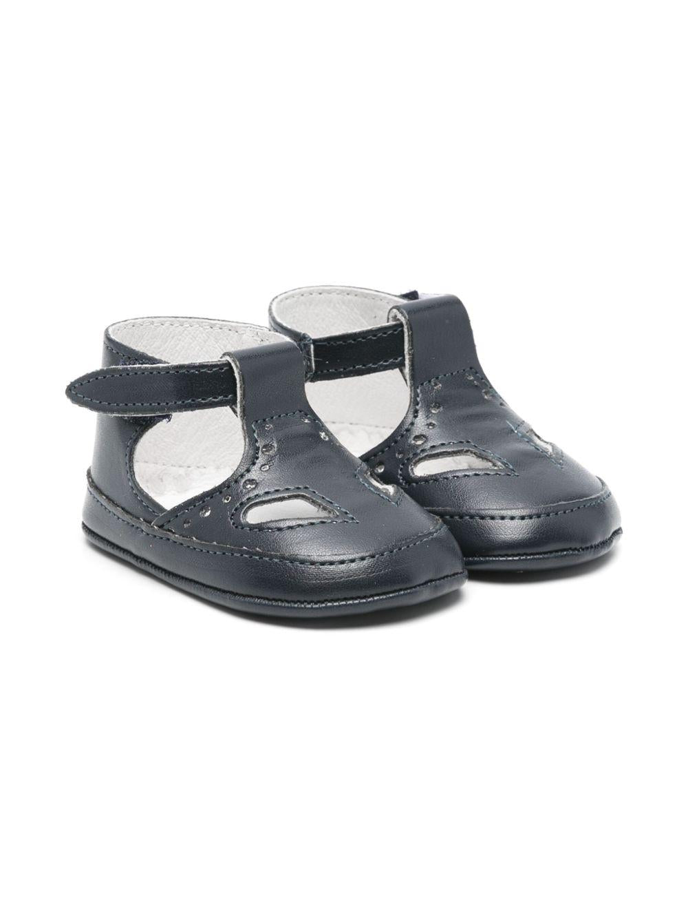 Scarpe primi passi per neonato Douuod Kids blu in pelle BABY465 BLUE DOUUOD