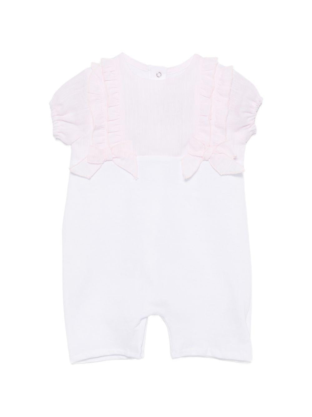 Tutina per neonata La Stupenderia bianco con dettaglio fiocco 2TBTT52 MC D33 LA STUPENDERIA