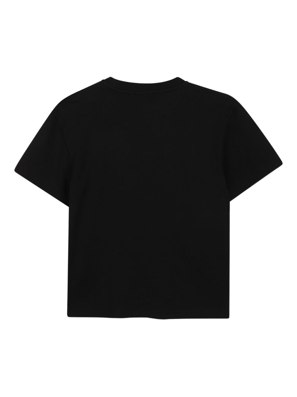 T-shirt per bambino Boss Kids nera con dettaglio logo J52897 09B BOSS KIDS