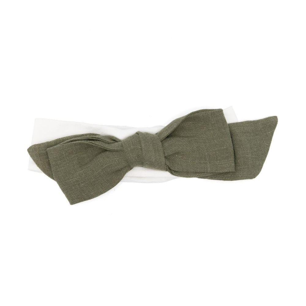 Fascia per capelli per neonata La Stupenderia bianco con fiocco e dettaglio con inserti a contrasto ABFA56 D19 LA STUPENDERIA KIDS