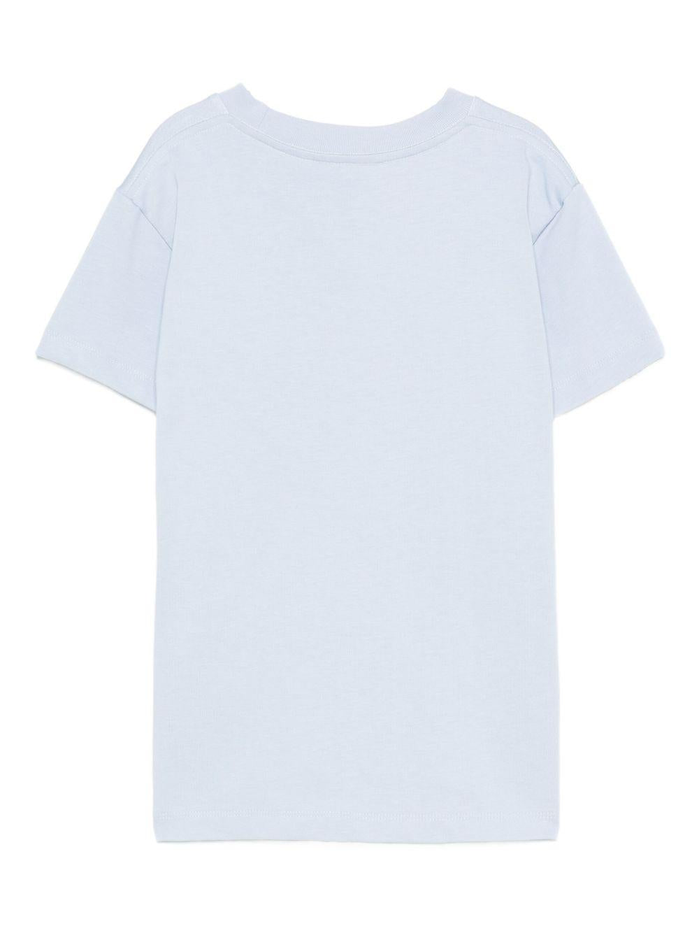 T-shirt per bambino Molo azzurra con stampa dinosauro e vulcano 1W25A208 9722 MOLO