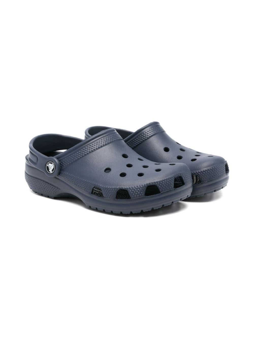 Clogs Classic per bambino Crocs Kids blu con design traforato 206991 NAVY CROCS KIDS