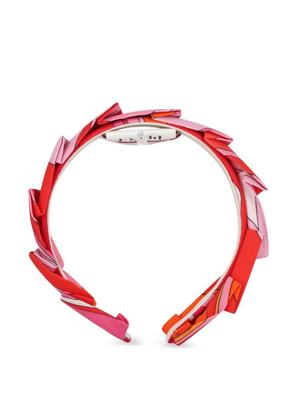 Cerchietto per bambina Emilio Pucci Junior multicolore con dettaglio con ruches PY0A44 S0232 50EAR EMILIO PUCCI KIDS