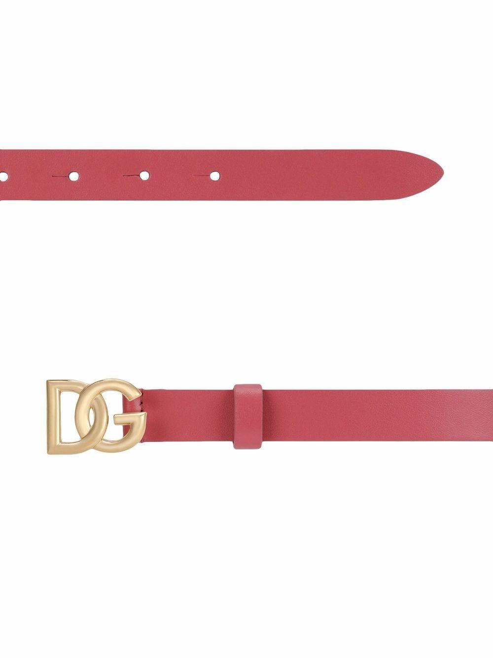 Cintura per bambina Dolce & Gabbana Kids fucsia con fibbia DG oro EE0062 AW576 80422 DOLCE & GABBANA KIDS