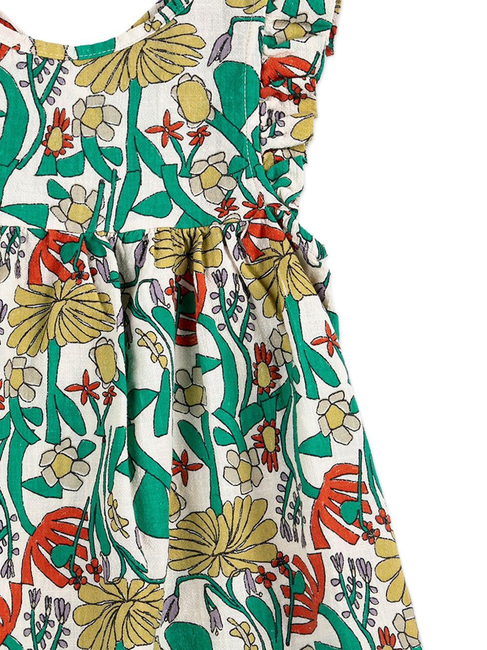 Abito per neonata Bobo Choses multicolor con design a fiori B126AB089 991 BOBO CHOSES KIDS