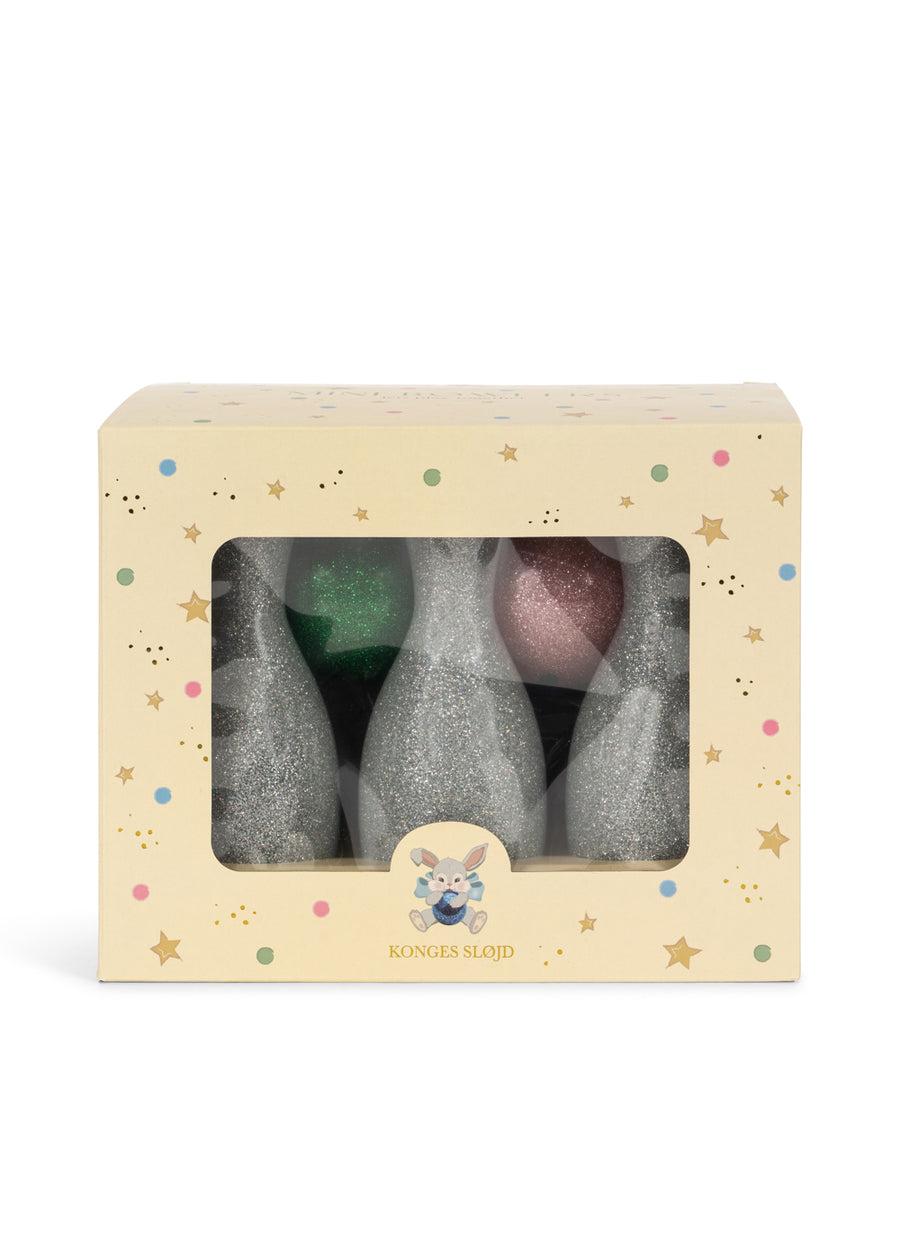 Set da bowling per bambina Konges Slojd argento con dettagli glitter KS105406 MULTI KONGES SLOJD KIDS
