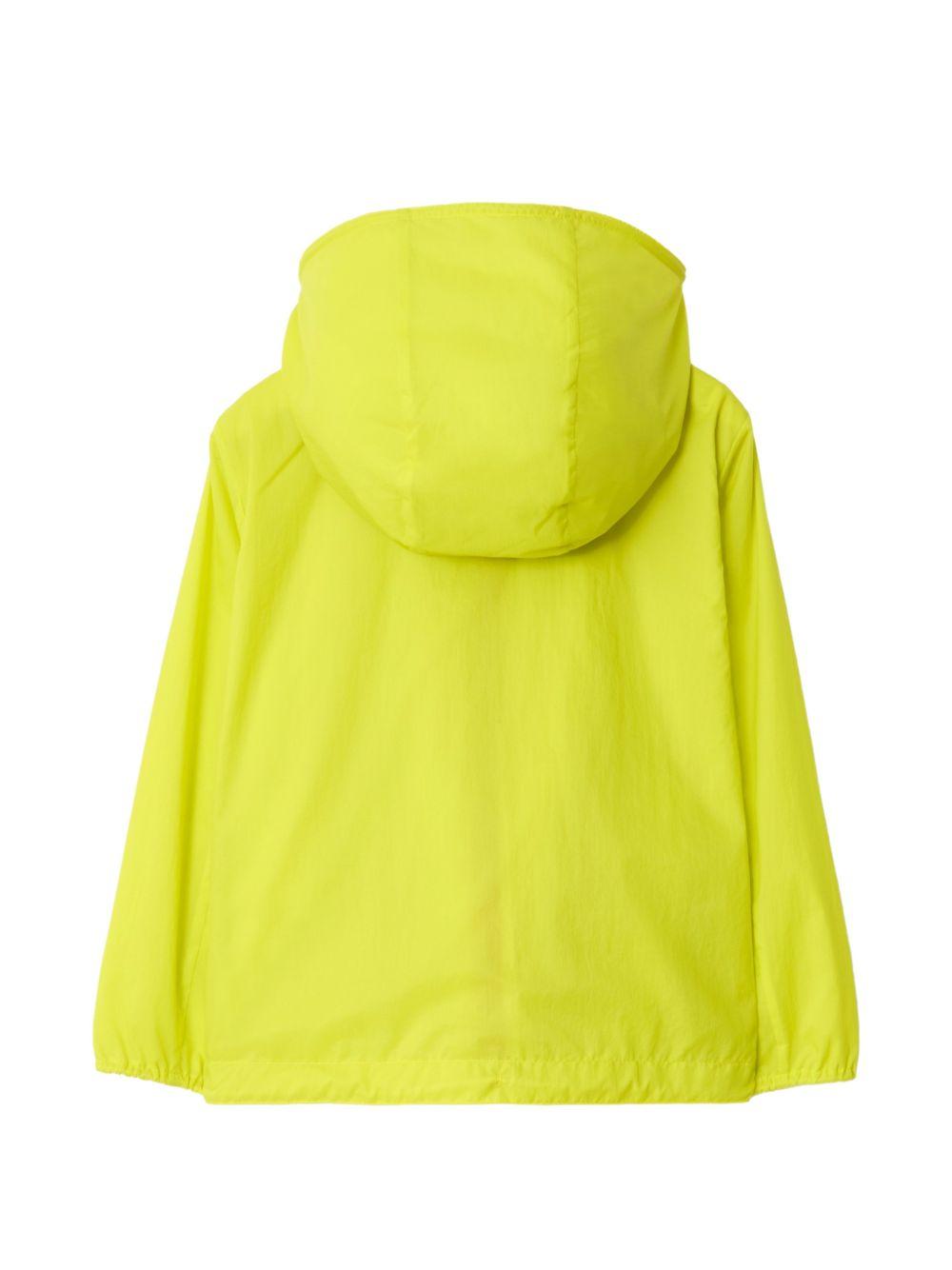 Giubbino per bambini Burberry Kids giallo con inserti con motivo Vintage Check 8117868 B2416 BURBERRY KIDS