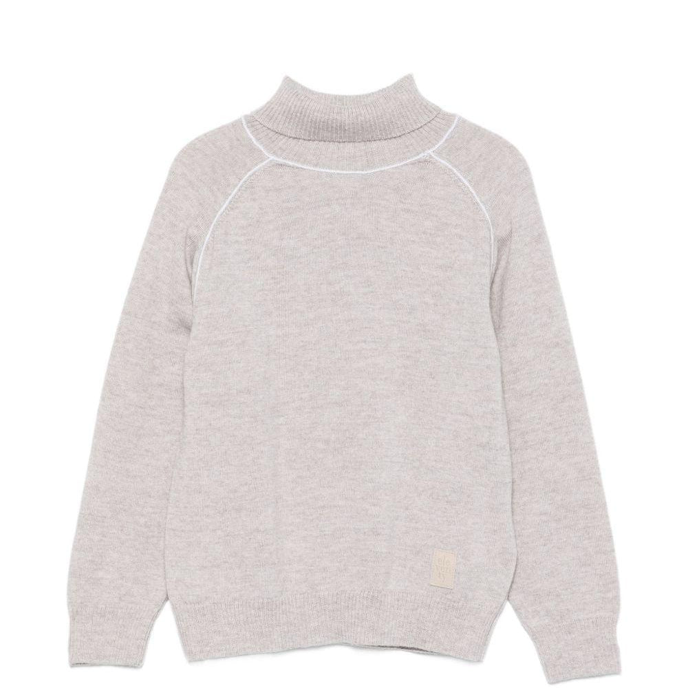 Maglione per bambino Eleventy Kids beige con collo alto EZ9H10 Z3403 879AV ELEVENTY KIDS