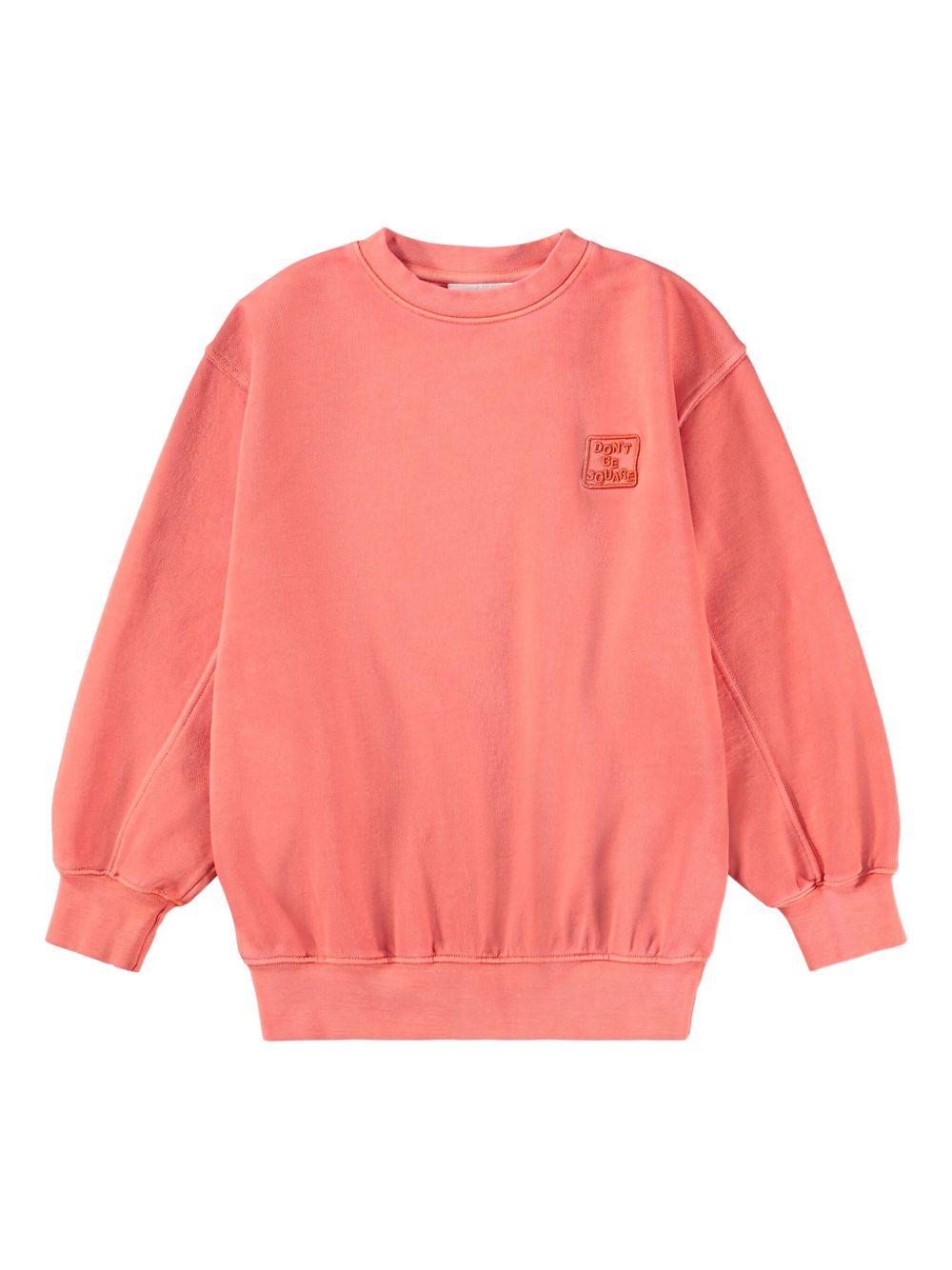 Felpa per bambino Molo rosso con dettaglio ricamato 6S26J217 5625 MOLO KIDS