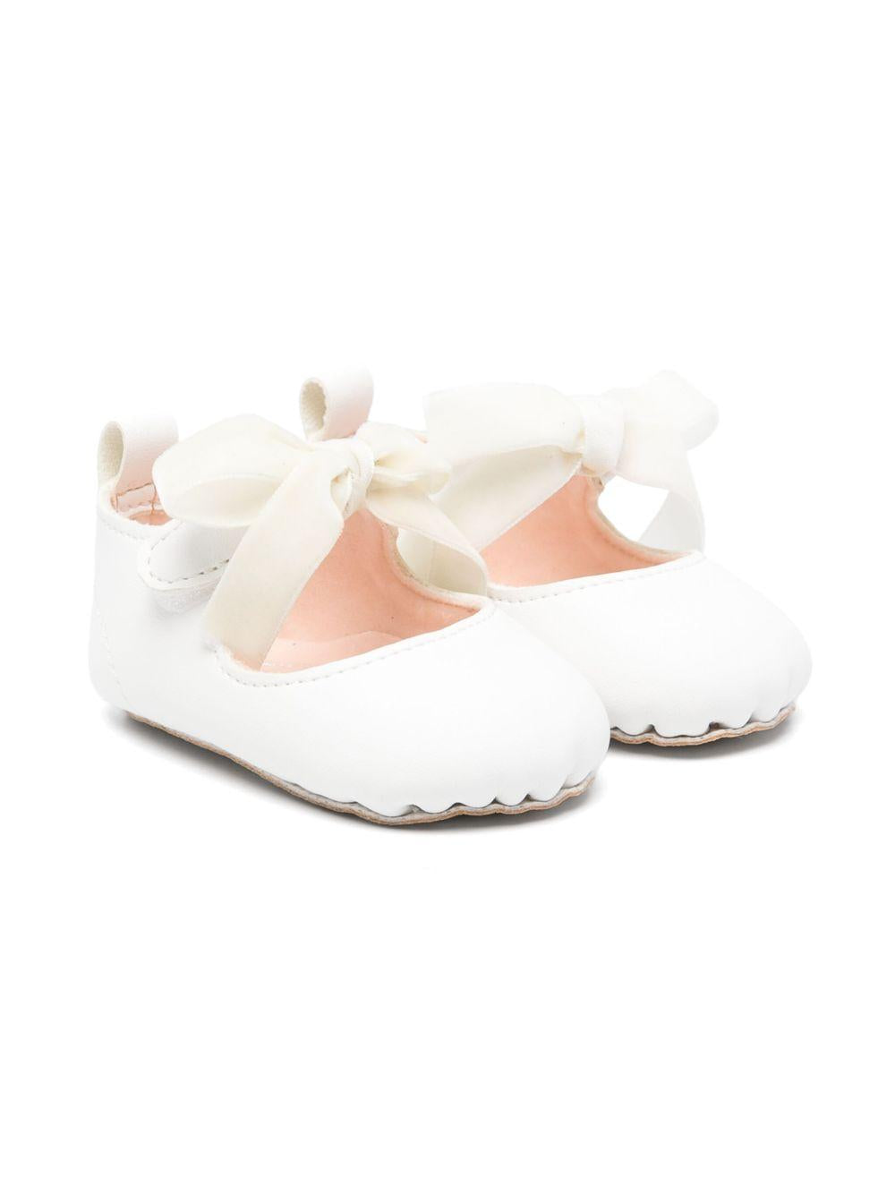 Ballerine primi passi per neonata Aruna Seth Fay bianco con fiocco FAY 020 ARUNA SETH KIDS