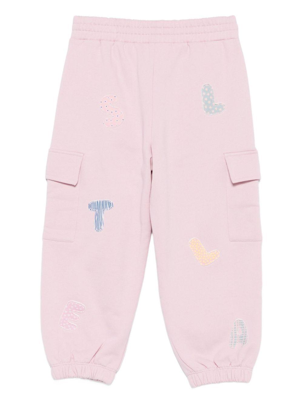 Pantaloni sportivi per bambina Stella McCartney Kids rosa con tasche cargo TX6B30 Z3059 568 STELLA McCARTNEY KIDS