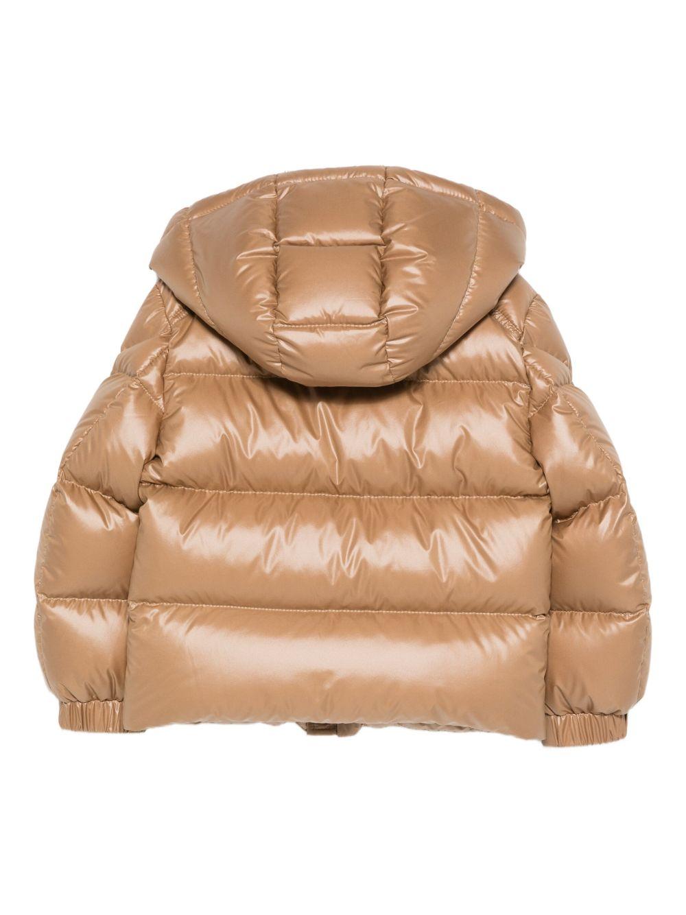 Giubbino Yule per bambino Moncler Kids marrone cammello con design imbottito L29541A00066597YX 236 MONCLER KIDS
