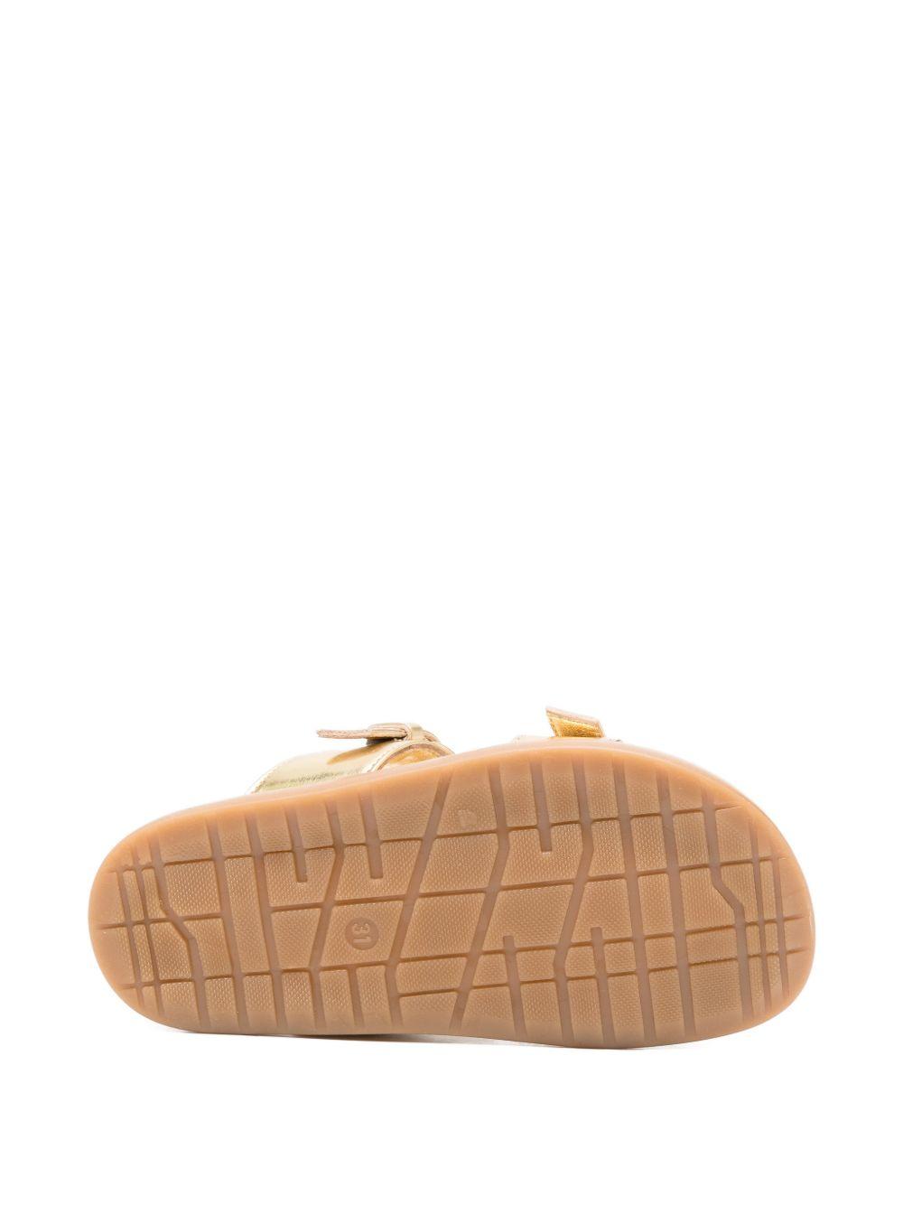 Ciabatte per bambina Elisabetta Franchi La Mia Bambina oro con cinturino in fibbia F4A2E0602190 7511 ElISABETTA FRANCHI KIDS